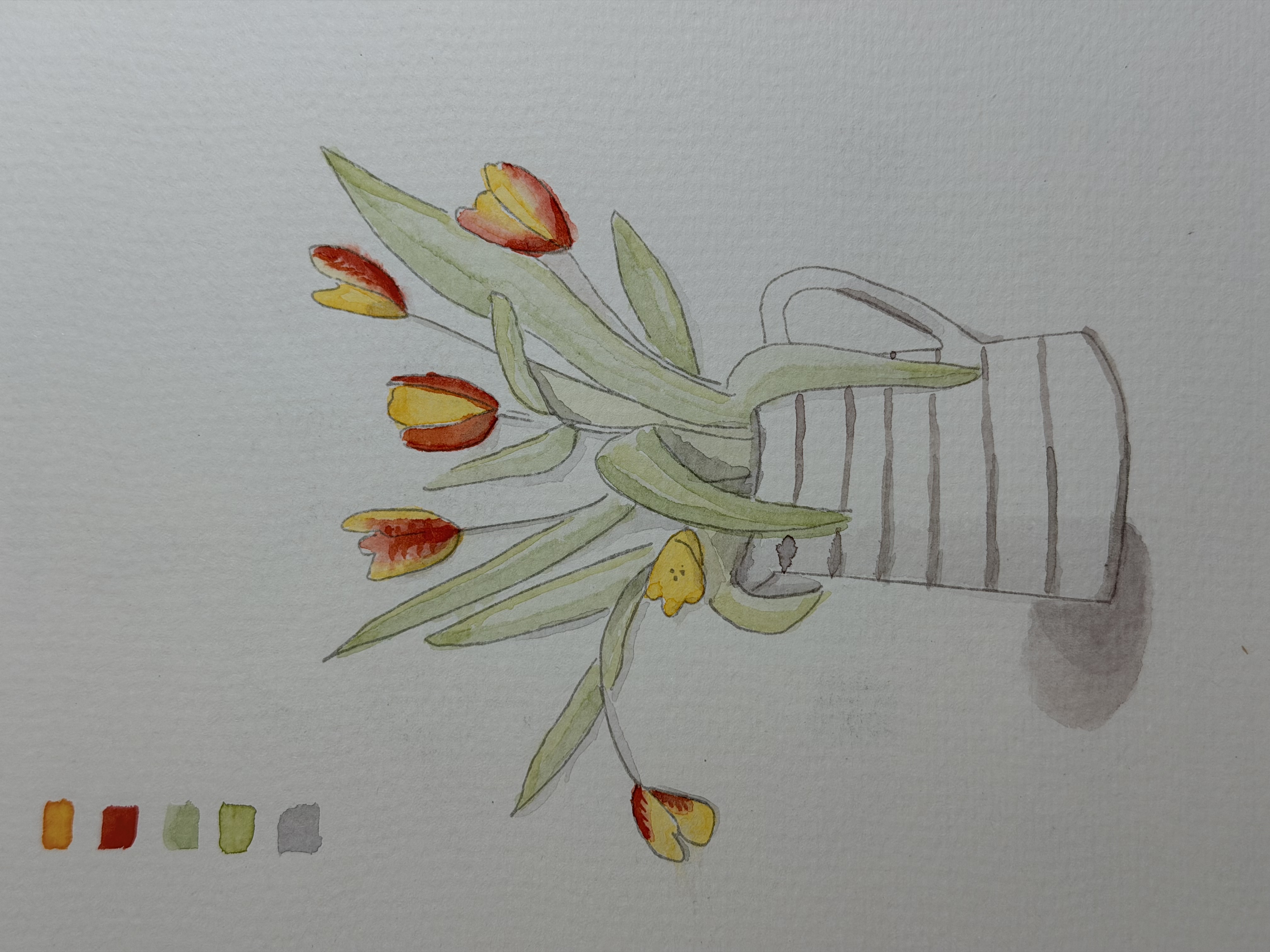 Tulips in Vase Card